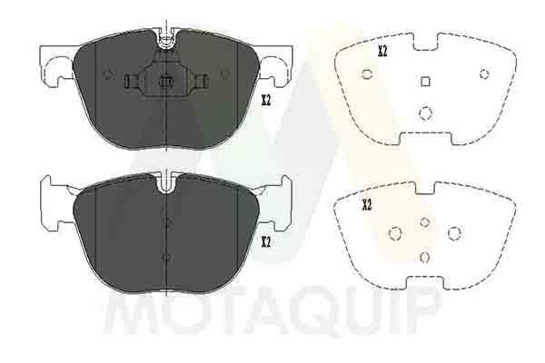 set placute frana,frana disc MOTAQUIP LVXL1368