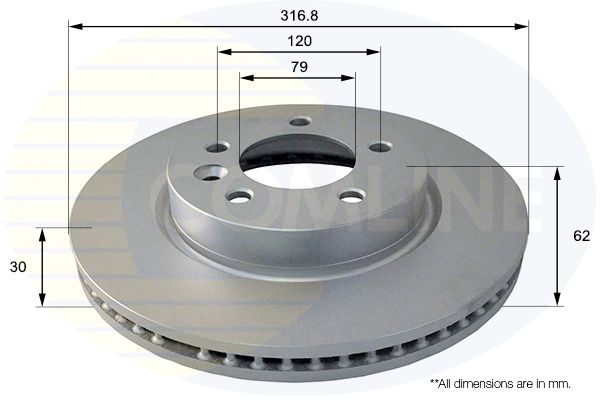 Tarcza hamulcowa COMLINE ADC1321V