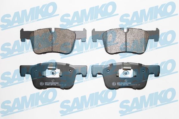 Levně Sada brzdových destiček, kotoučová brzda SAMKO 5SP1739