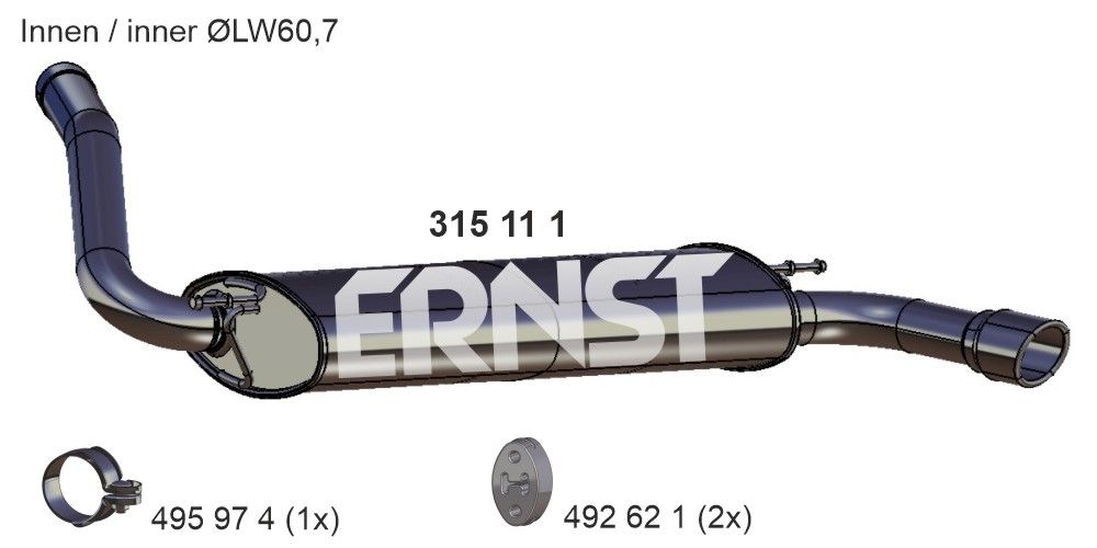 Toba esapament finala ERNST 315111