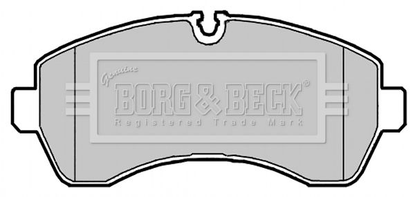 Zestaw klocków hamulcowych, hamulce tarczowe BORG & BECK BBP2147