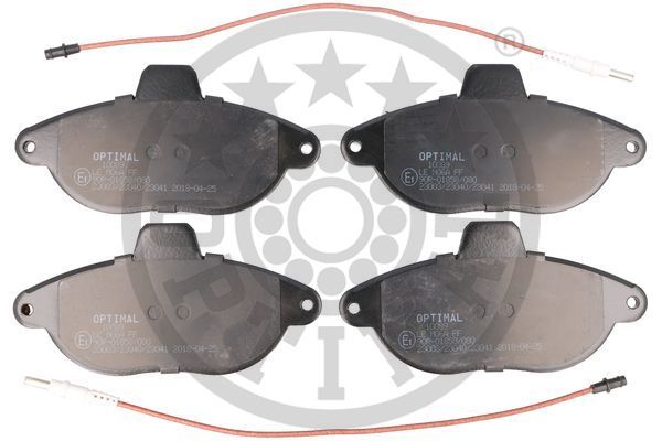 Zestaw klocków hamulcowych, hamulce tarczowe OPTIMAL BP-10089