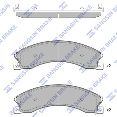 set placute frana,frana disc HI-Q SP1615