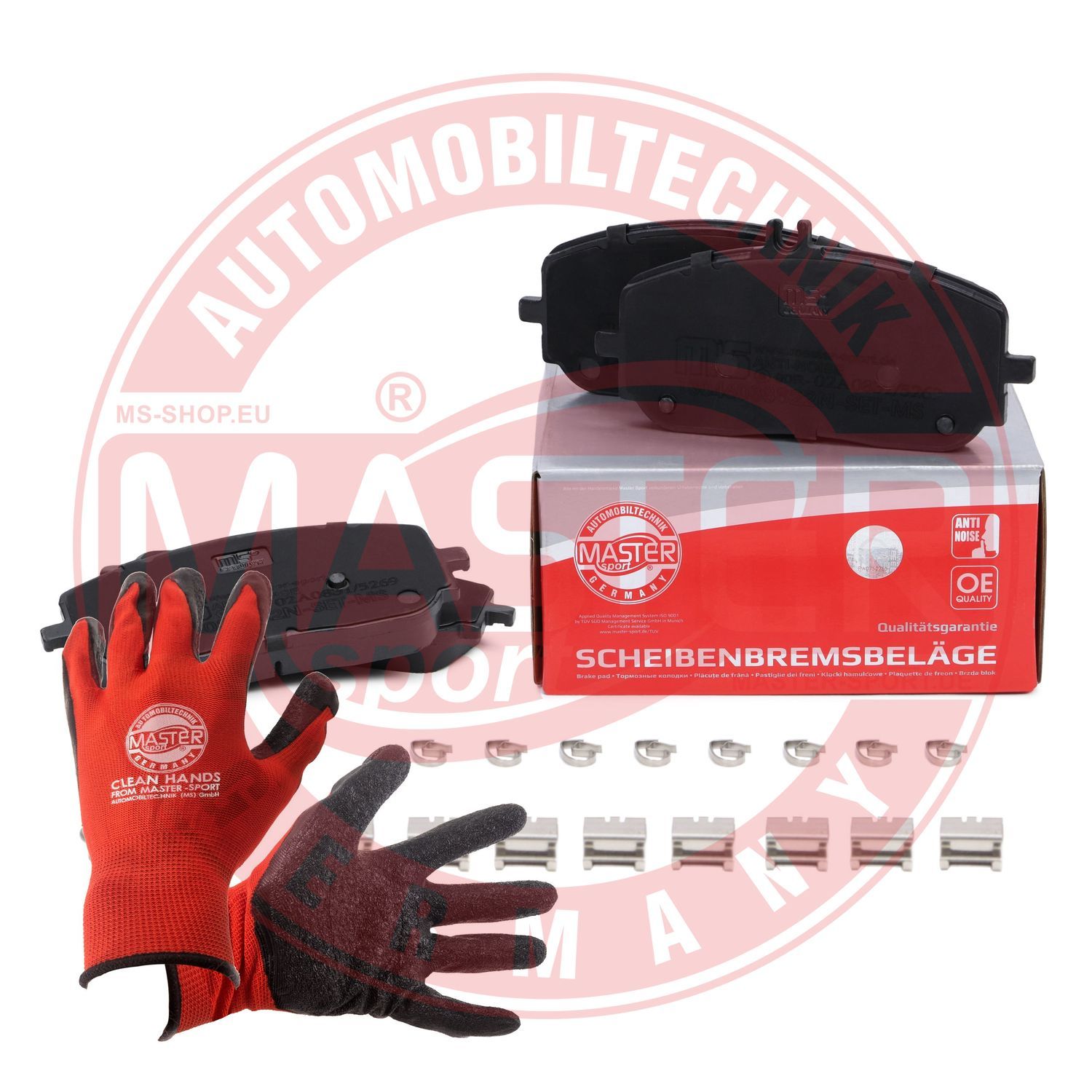 Zestaw klocków hamulcowych, hamulce tarczowe MASTER-SPORT GERMANY 13046038822N-SET-MSP