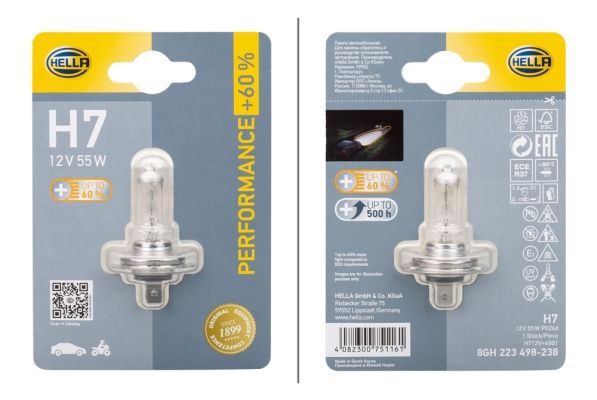 Żarówka, reflektor dalekosiężny HELLA 8GH 223 498-238
