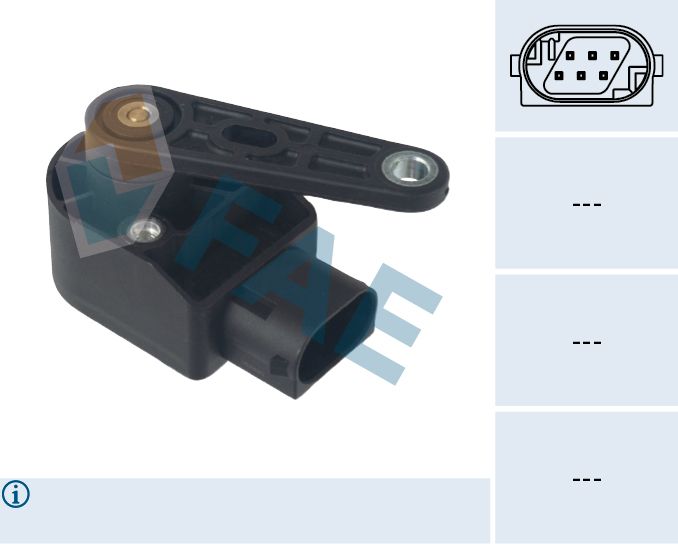 Czujnik, regulacja zasięgu świateł FAE 43025