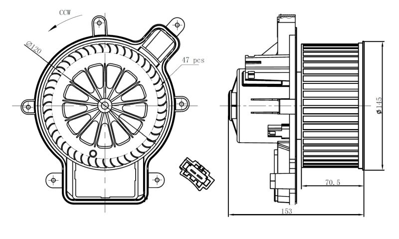 Wentylator wewnętrzny NRF 34270