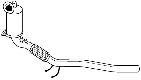 Filtr sadzy / filtr cząstek stałych, układ wydechowy SIGAM 22161