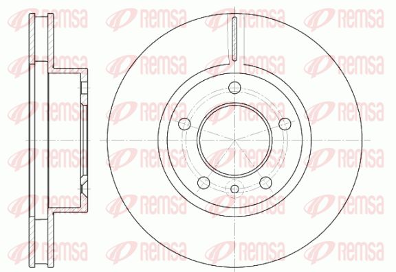 Tarcza hamulcowa KAWE 6802 10