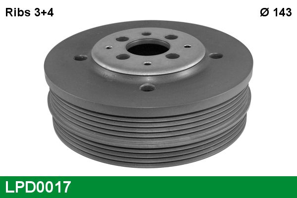 Koło pasowe, wał korbowy LUCAS LPD0017