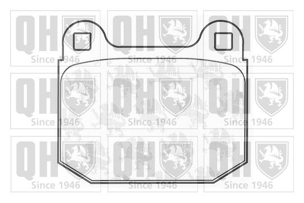 Zestaw klocków hamulcowych, hamulce tarczowe QUINTON HAZELL BP1255