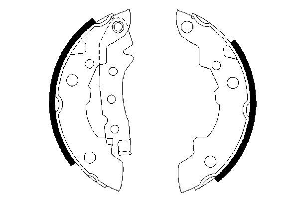 Zestaw szczęk hamulcowych BOSCH 0 986 487 081
