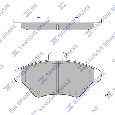 set placute frana,frana disc HI-Q SP1262