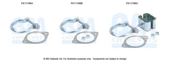 zestaw montażowy, filtr sadzy / filtr cząstek stałych BM CATALYSTS FK11106