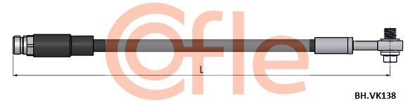Przewód hamulcowy elastyczny COFLE 92.BH.VK138