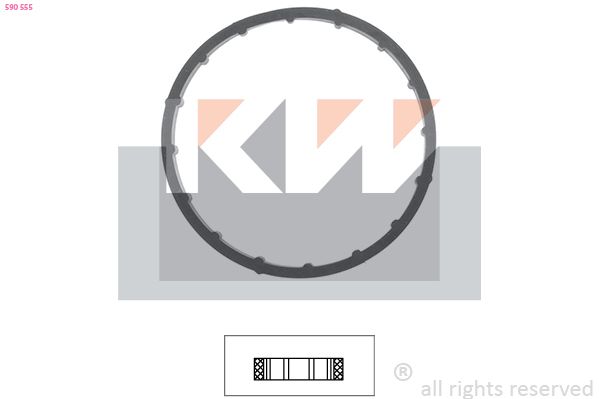 Uszczelka, termostat KW 590 555
