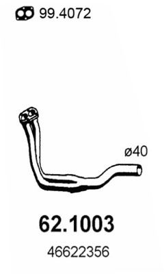 Rura wydechowa ASSO 62.1003