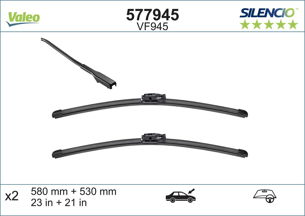 Pióro wycieraczki VALEO 577945