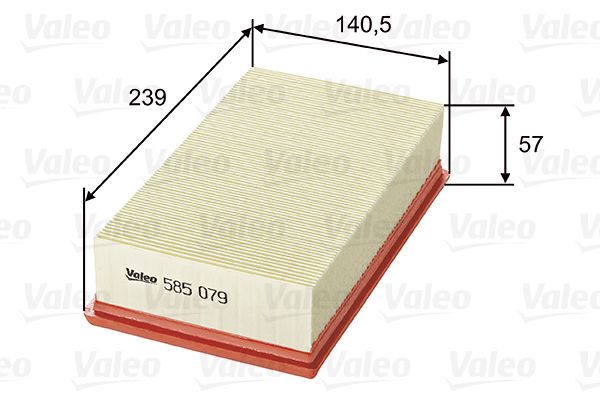 Vzduchový filter VALEO 585079