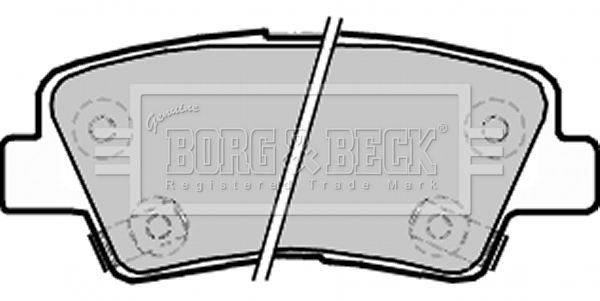 Zestaw klocków hamulcowych, hamulce tarczowe BORG & BECK BBP2220