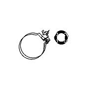 Suport, toba esapament HJS 82 12 2100