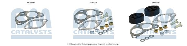 Zestaw montażowy, rura wydechowa BM CATALYSTS FK70122