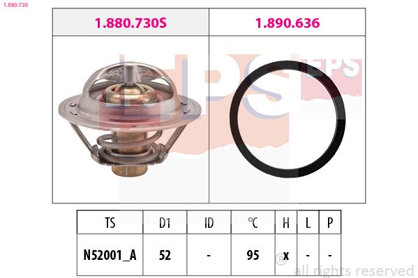 Termostat, chladivo EPS 1.880.730