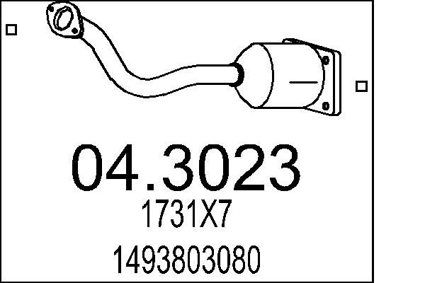 Katalizator MTS 04.3023