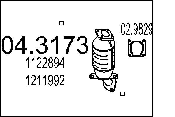 Katalizator MTS 1122894
