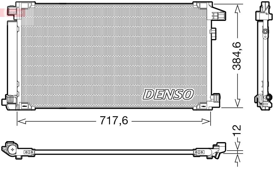 Kondenzátor, klimatizace DENSO DCN50061