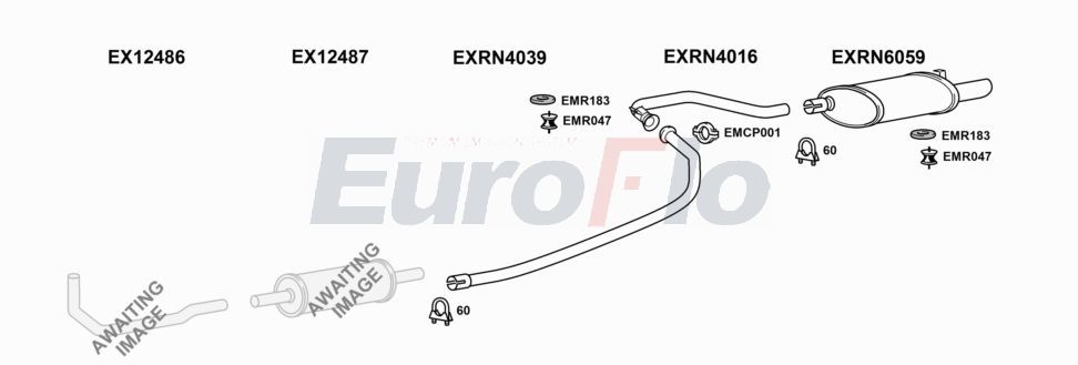 Układ wydechowy EUROFLO RN25251001A00