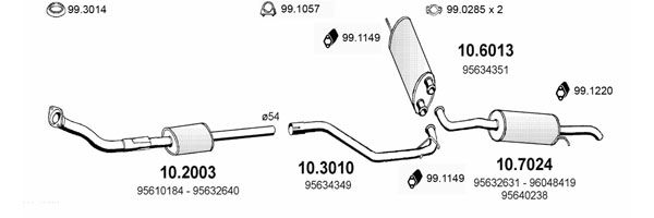 Układ wydechowy ASSO ART0486
