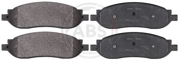 Zestaw klocków hamulcowych, hamulce tarczowe A.B.S. 38452