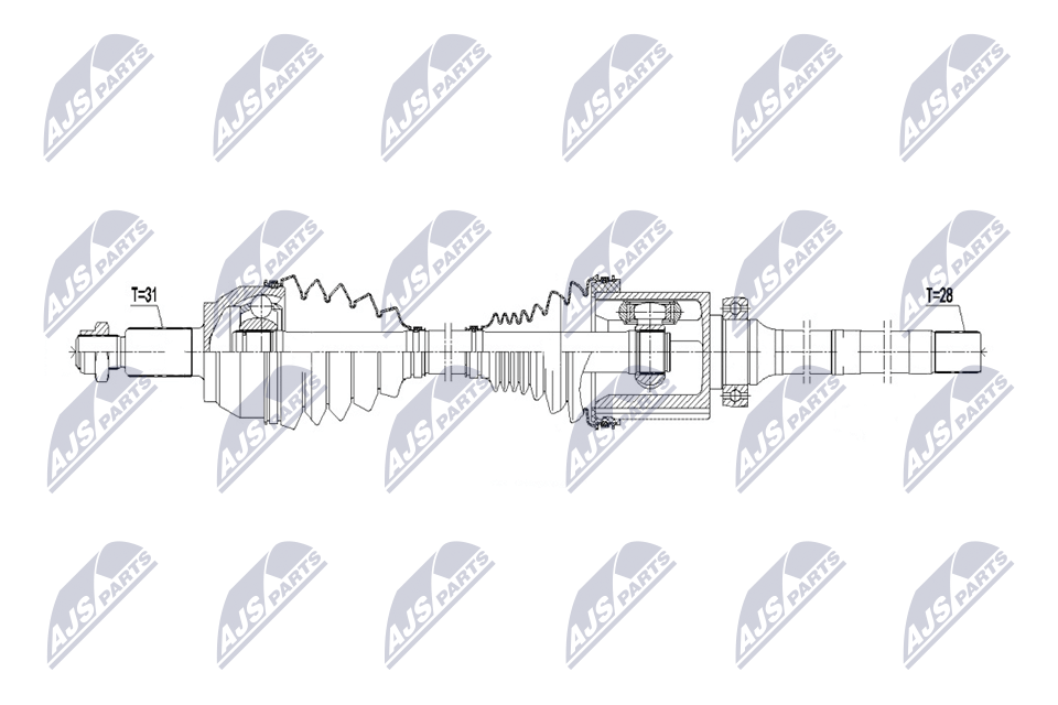 Wał napędowy NTY NPW-LR-052