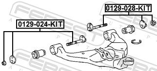 Éléments de fixation du bras de commande de la chenille 48190-0K040