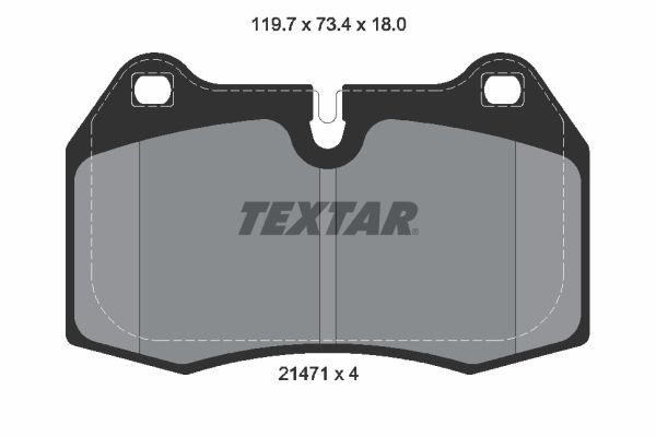 Sada brzdových platničiek kotúčovej brzdy TEXTAR 2147102