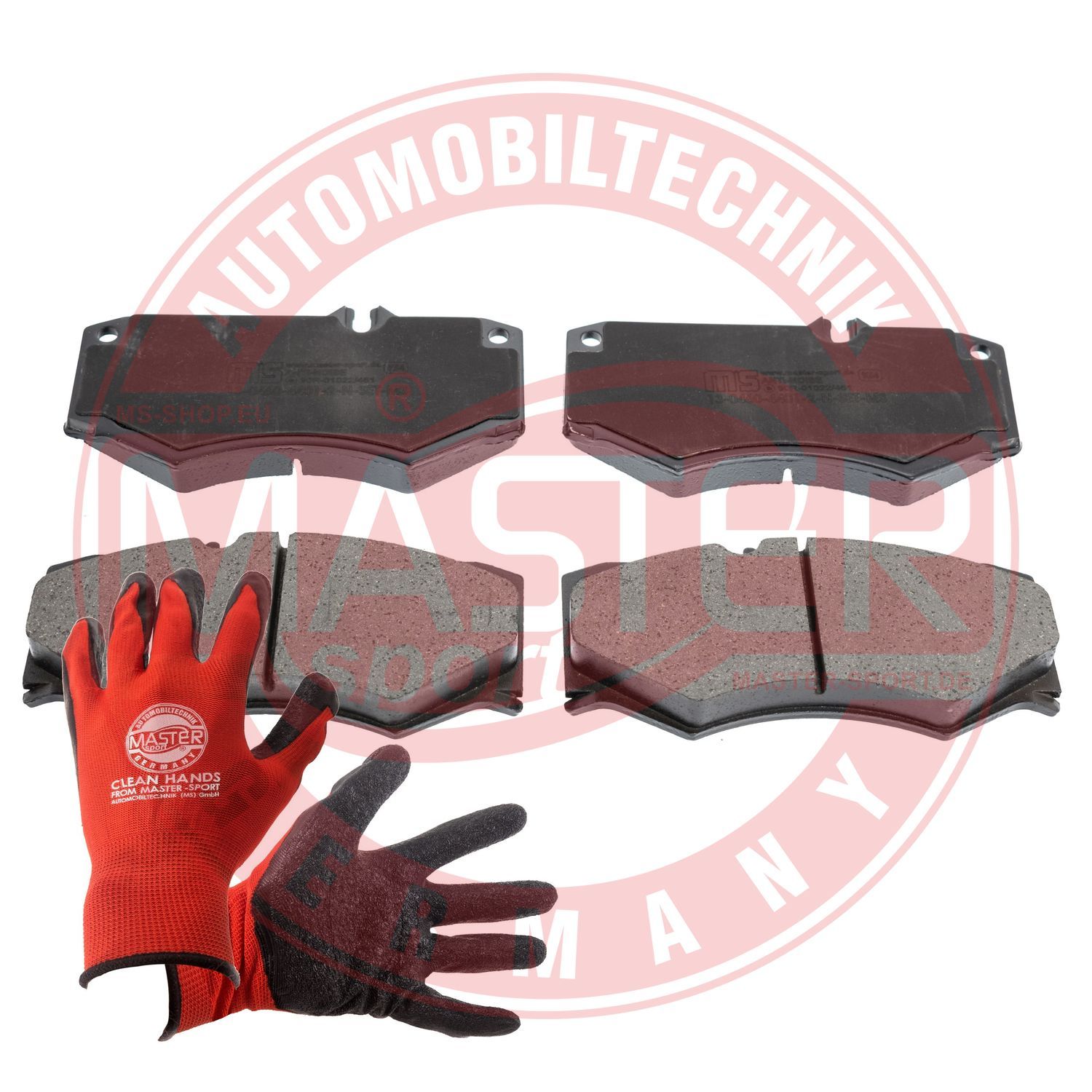 Zestaw klocków hamulcowych, hamulce tarczowe MASTER-SPORT GERMANY 13046044012N-SET-MSP