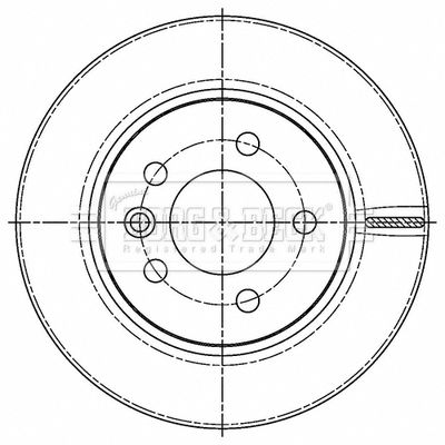 Tarcza hamulcowa BORG & BECK BBD5509