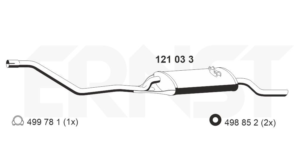 Toba esapament finala ERNST 121033