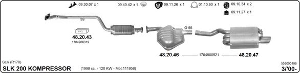 Układ wydechowy IMASAF 553000196