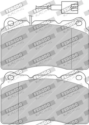 Zestaw klocków hamulcowych, hamulce tarczowe FERODO RACING FDS1334