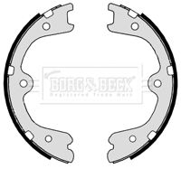 Zestaw szczęk hamulcowych, hamulec postojowy BORG & BECK BBS6424