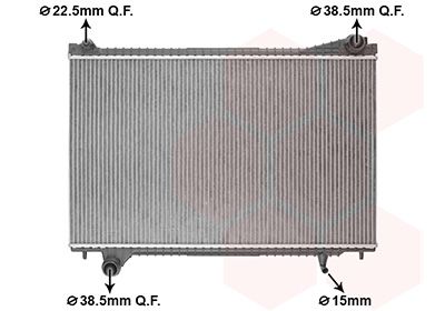 Radiator, racire motor VAN WEZEL 77012706