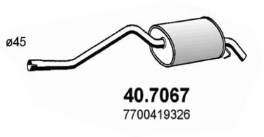 Tłumik końcowy ASSO 40.7067