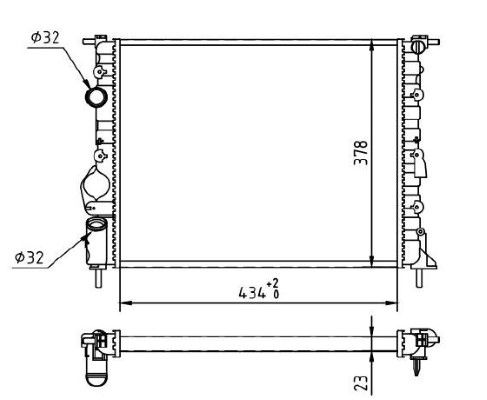 Radiator, racire motor MTR 13054637
