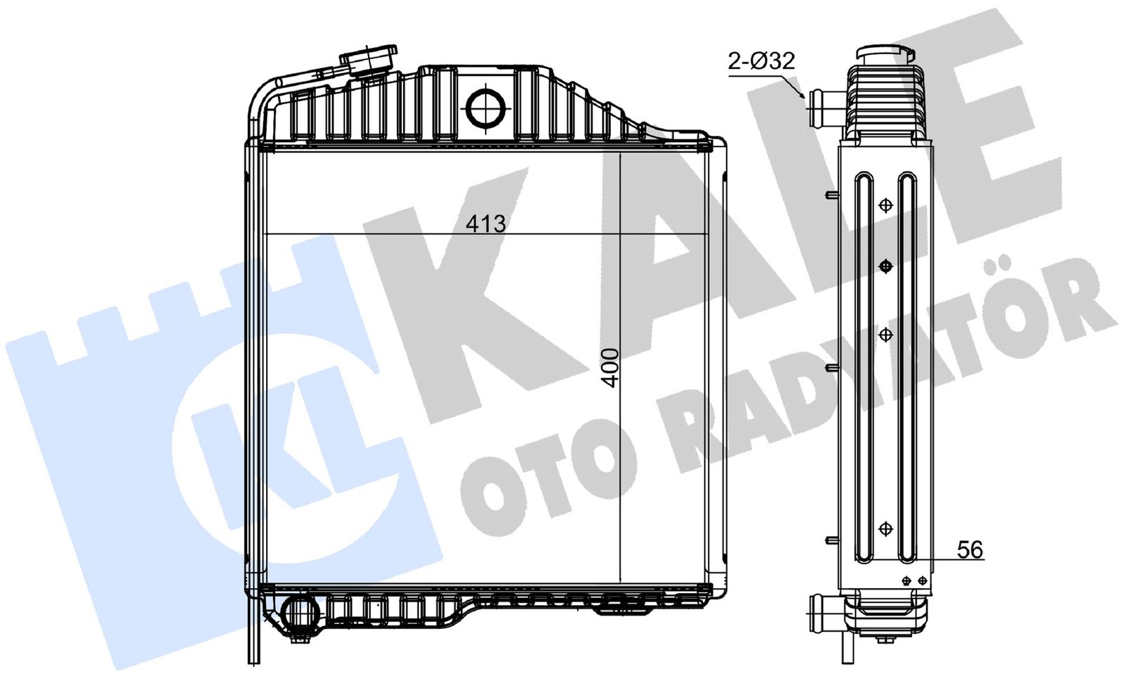 Radiator, racire motor KALE OTO RADYATÖR 249600
