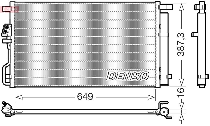 Condensator, climatizare DENSO DCN43017