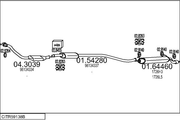 Układ wydechowy MTS CITR59138B121688
