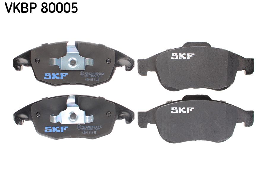 Sada brzdových platničiek kotúčovej brzdy SKF VKBP 80005