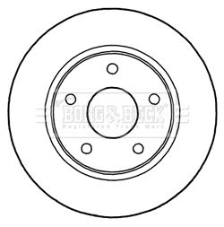 Tarcza hamulcowa BORG & BECK BBD5187